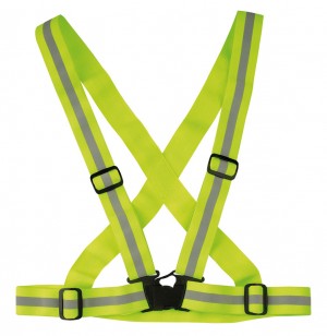 Équipements vélo WoWow Sangle réfléchissante jaune, élastique et réglable