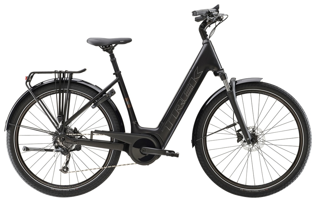 Vélo Électrique Urbain Trek Verve+ 3 Lowstep Smart System - Noir, 400Wh, taille S et M